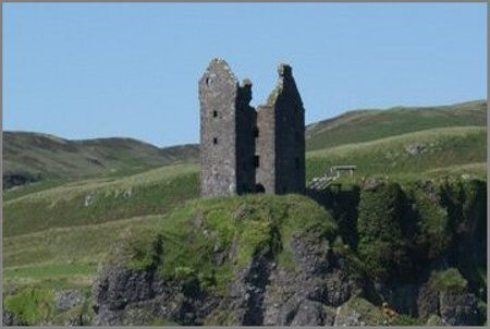 Gylen Castle, from the sea at the south end of Kerrera