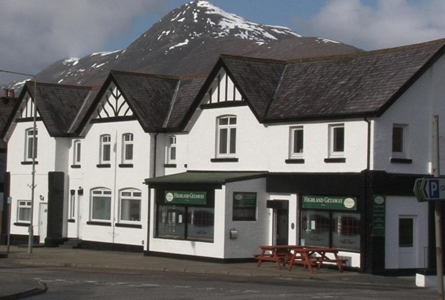 highland gateway with the Mamores in the background