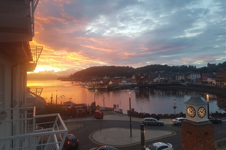 View of Oban Bay from apartment veranda