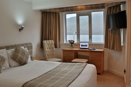 Loch Long Hotel Bedroom