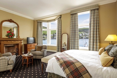 Bedroom view across the harbour