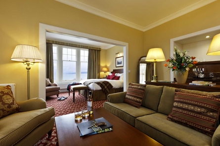 Suite with a view at the Ugadale Hotel