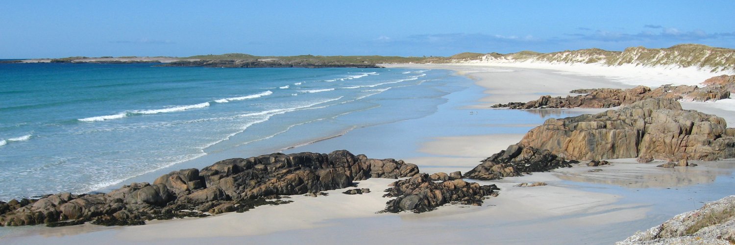 Tiree view across the beach