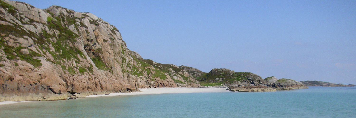beach of white sand